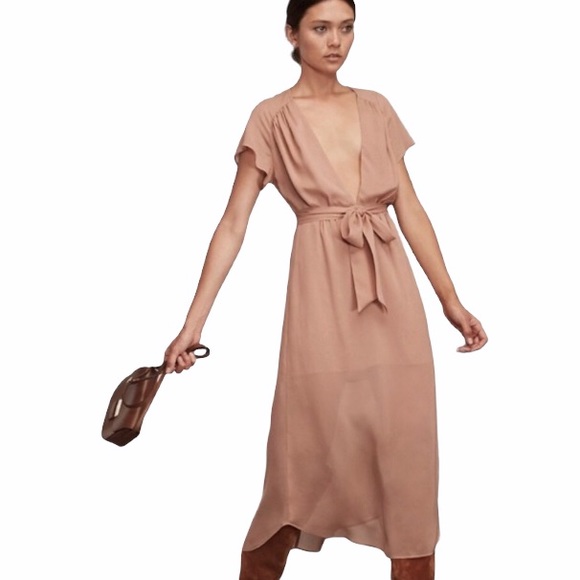 Reformation Dresses & Skirts - Reformation Thalia Blush Pink Tulle Midi Dress